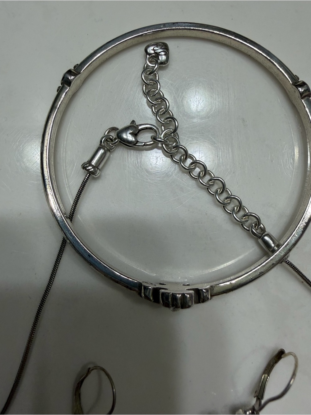 Brighton Silver-Tone Necklace, Bracelet & Cross Earrings Set - Picture 4 of 4
